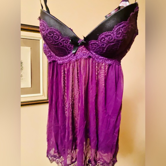 Purple Lacey Nightwear - Picture 1 of 5